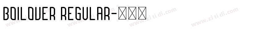 Boilover Regular字体转换